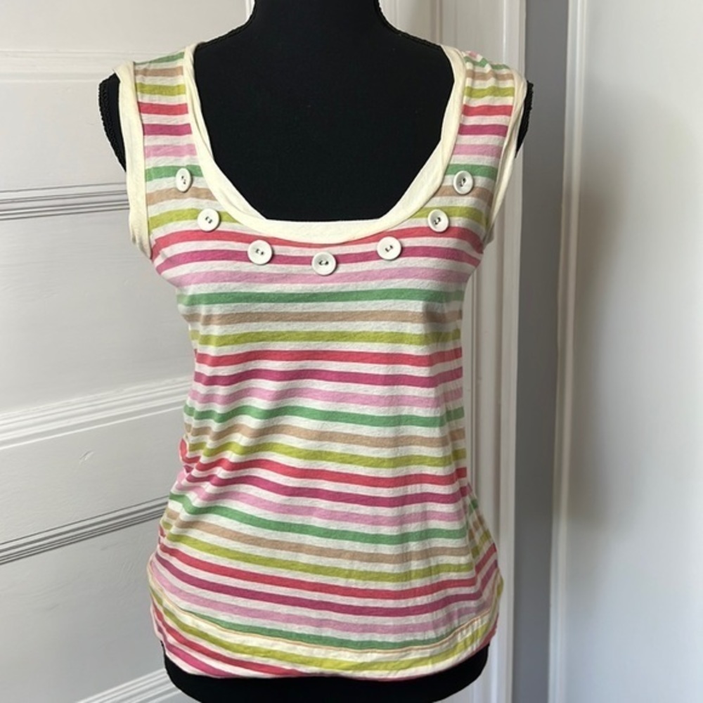 LITTLE YELLOW BUTTON ANTHROPOLOGIE WOMENS TANK TOP SIZE S NEW WITHOUT TAGS